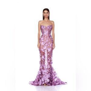 NEW Bronx and Banco JASMINE LILAC GOWN wedding dress
